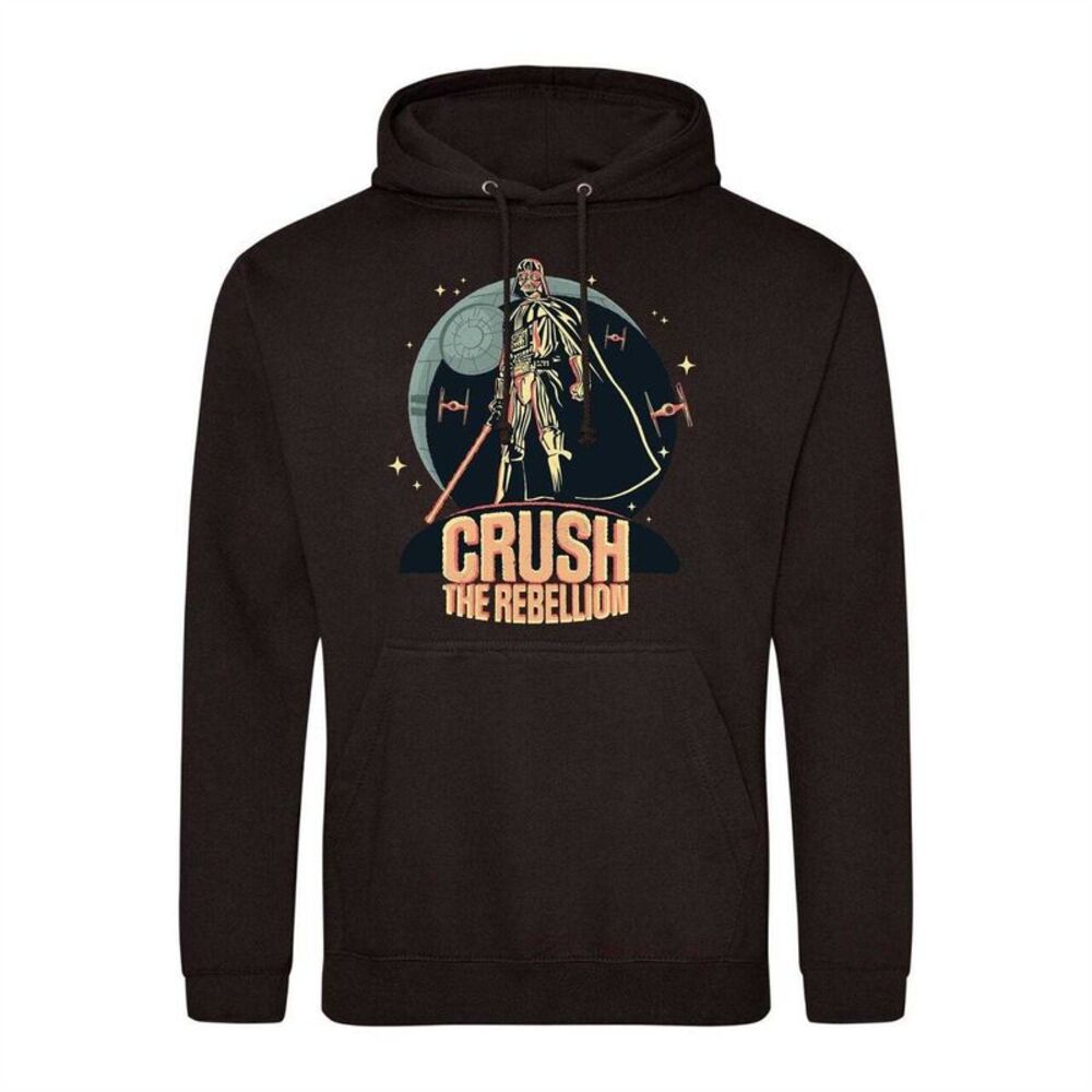 Star Wars Mens Crush The Rebellion Darth Vader Hoodie / Black